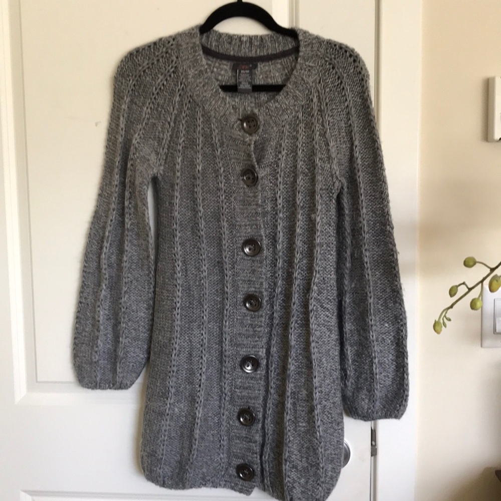 Dex long grey sweater